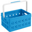 Square folding box with handle 24L blue