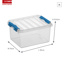 Q-line storage box 2L transparent blue