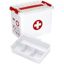 Q-line first aid storage box with tray 9L white red