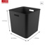 Basic cube box black