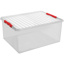 Q-line storage box 120L transparent red
