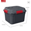 Q-line water-resistant storagebox 90L anthracite red