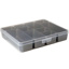 Q-line storage box with 10 baskets 3.6L transparent metallic