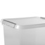 Comfort line Aufbewahrungsbox 3er-Set für 52L transparent metallfarbig