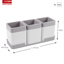 Sigma home organiser set with tray 0.6L white grey