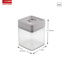 Sigma home storage container 0,6L transparent grey