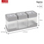 Sigma home dry food set 0.6L transparanth tray transparent gray