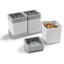 Sigma home dry food set 0.6L with tray white gray