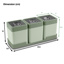 Sigma Dry food Set 0,6L mit Tray grün dunkelgrün