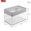 Sigma home storage container 1,65L transparent grey